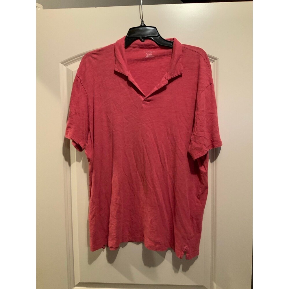 Club Monaco Polo Shirt Red XLarge